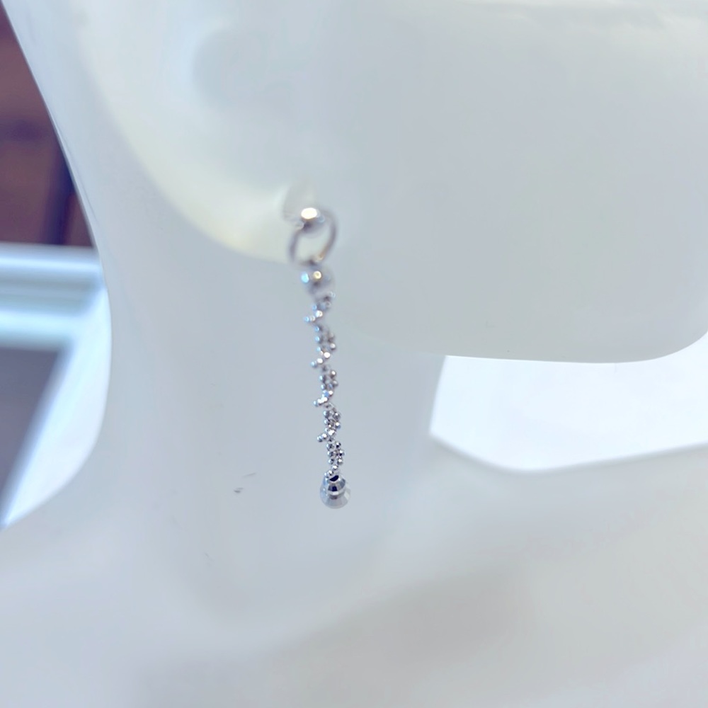 Dangle 18k Solid Gold Earrings - image 1